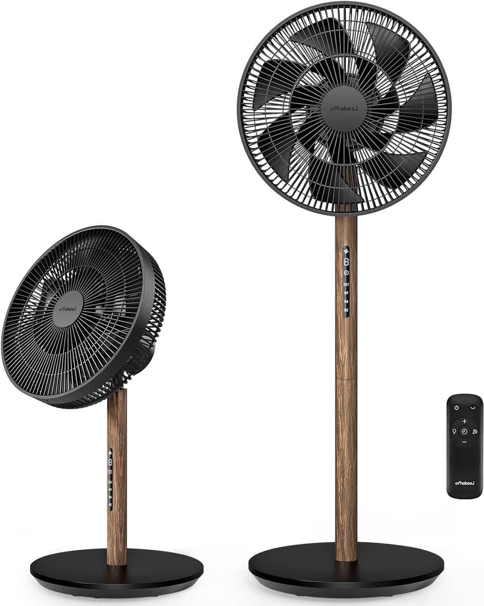 Stille Staande Ventilator - Torenventilator Verstelbaar - Ruimte Koelen - 128dB Geluidsniveau - 1980 m³/h - Zwart — afbeelding 1