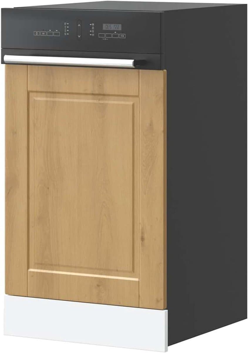 Vaatwasser Paneel - Frontpaneel Vaatwasser - Keuken Integratie - Hout Look Eiken - 45x1.5x67 cm - Eiken — afbeelding 1
