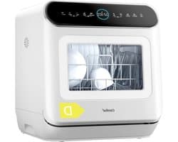 Compacte Vaatwasser - Aanrecht Vaatwasser - Snel Vaatwassen - Handmatige Watervulling - 3 Plaatsinstellingen - Wit