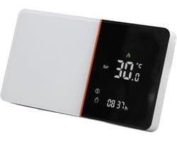 Slimme Thermostaat - Temperatuurregelaar - Energie Besparen - Dubbele Sensor - 5.2 x 3.0 Inch - Wit