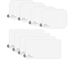 SnelShoppen - 8 Stuks Dashcam Electrostatic Stickers - Transparante Statistische Film - Beschermende Ruitstickers tegen Krassen en Vallen voor Veilige