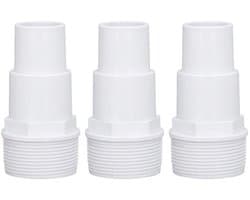 3 stuks G1-1/2 externe draadcombi-slangadapter, vervangende filterpompslangadapter, slangadapter zwembadbenodigdheden voor vervanging boven het hoofd