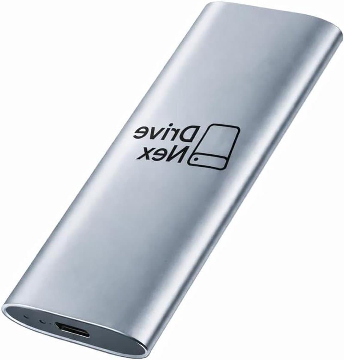 Externe Harde Schijf - Draagbare Opslag - Data Opslag - Snelle SSD - 2 Terabyte - Zilver — afbeelding 1