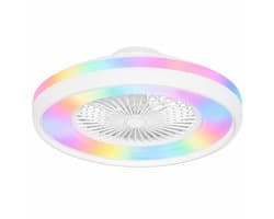 Freelight - Plafondventilator Ventola Tuya Ø 60 cm RGB wit