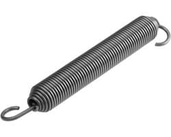 Dailygoods- Verlengveer 187 mm - Draaddiameter 2,3 mm - Buitendiameter 22 mm - Veerstaal - Compatibel met John Deere - Betrouwbare spanningsondersteuning - Grasmaaierveer