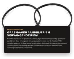 Dailygoods- Aandrijfriem 6,1 meter - Compatibel met Art.8846/8847/8848 - Nylon - 1,6 mm doorsnede - 6 x reservedraadspoel - Grijs - Grasmaaier