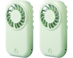 LISM – Deze tweedelige draagbare ventilatorset heeft vijf windsnelheden en een led-display. Deze ultradunne, oplaadbare draagbare ventilatoren maken gebruik van een USB-C-interface.