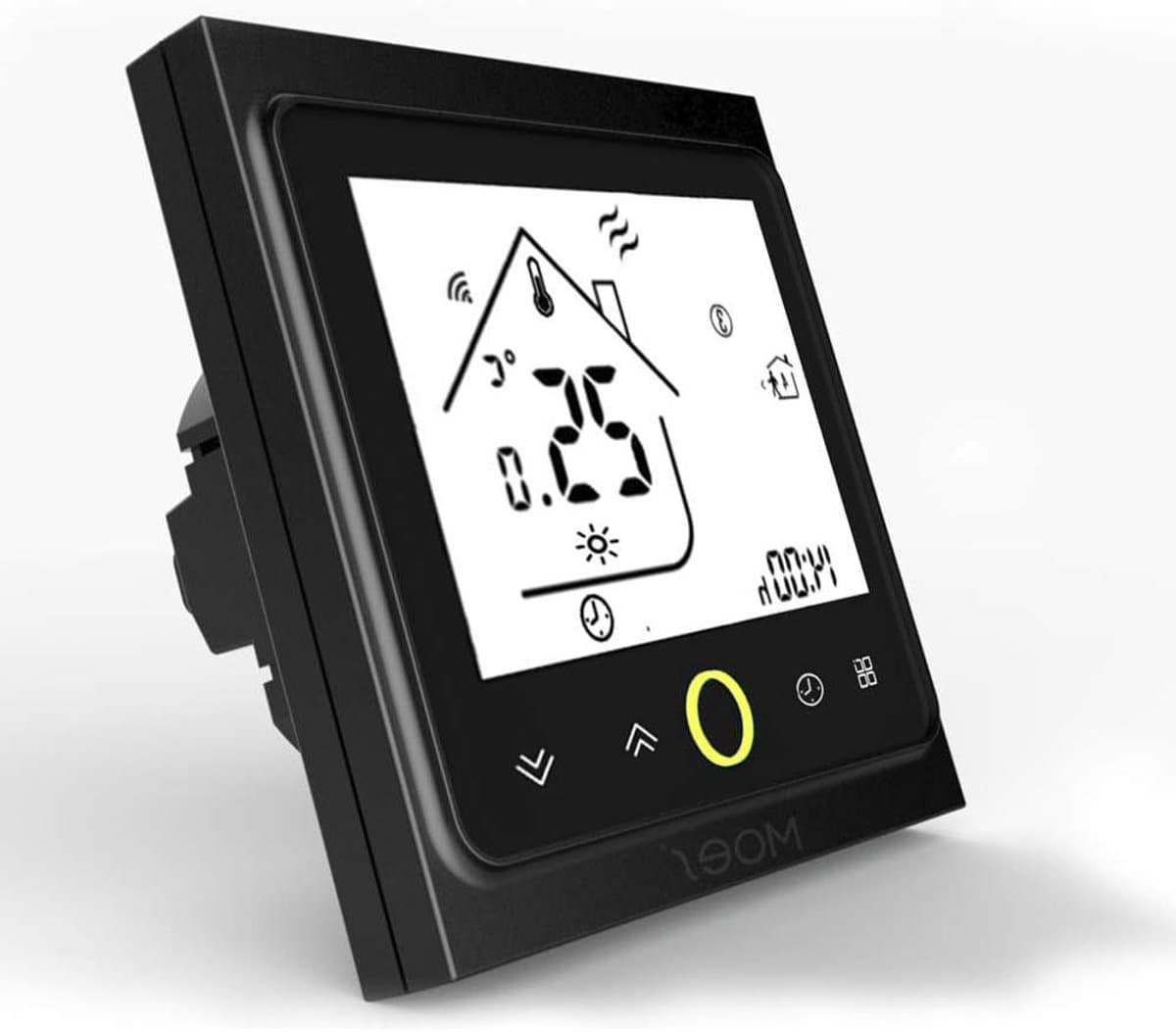 Smart Thermostaat - Temperatuurregelaar - Verwarming Regelen - App Bediening - 95-240 V - Zwart — afbeelding 1