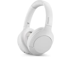 PHILIPS TAH8506WT - Draadloze Ruisonderdrukkende Over-Ear Hoofdtelefoon, Ruisonderdrukking Pro, Draadloze Hoofdtelefoon voor Volwassenen, Met microfoon, Bluetooth, 60 Uur Speeltijd, Lichtgewicht - Wit