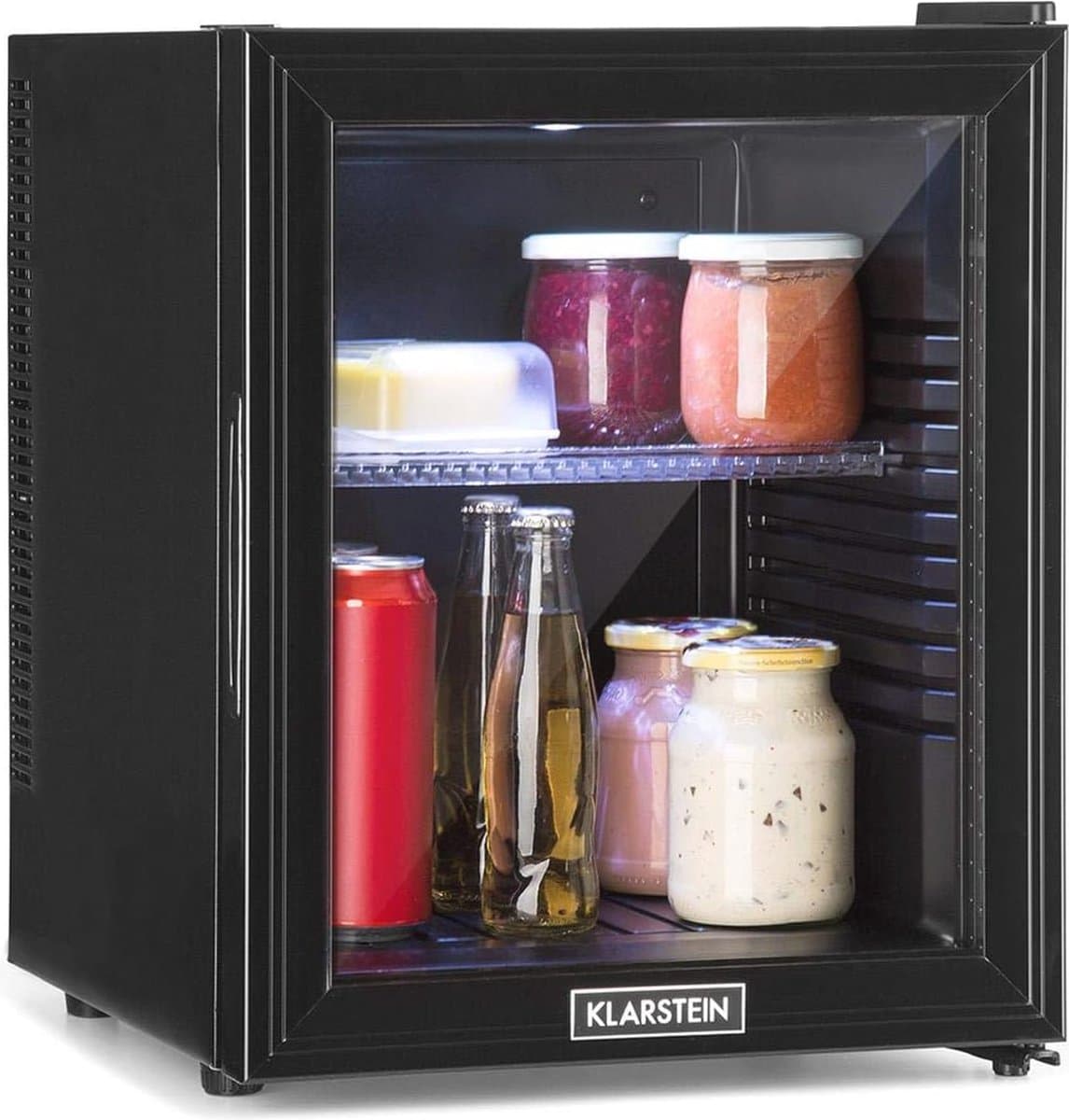 Mini koelkast met glazen deur - 32L compacte koelkast voor kleine huishoudens — afbeelding 1