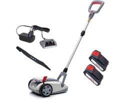 Accu Grasmaaier – Eenhandsmaaier – Mulchmaaier – Loopmaaier – Tuinmaaier – Compacte Maaibreedte 21 cm – Inclusief 2x 20V Accu’s