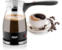 Elektrische Turkse Koffiemaker met Handvat, 500ml RVS Koffiekan