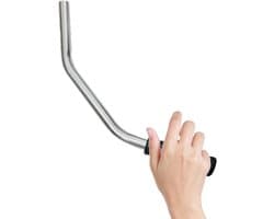 Grasmaaier Hendel - Startmechanisme Handvat - Parkonderhoud Tuinwerk - Ergonomische Antislip Grip - 35 cm Lengte - Zwart Wit