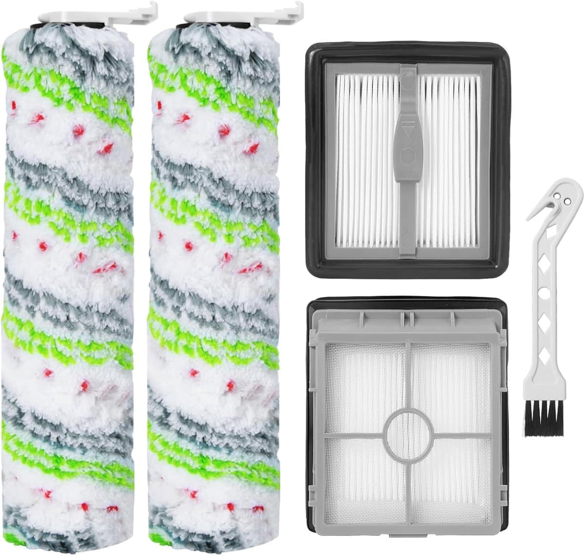 2 Rollenborstels voor Huisdieren + 2 HEPA Filters + 1 Reinigingsgereedschap Geschikt voor Bissell Crosswave X7 plus Cordless Pet (2955N/3479N) — afbeelding 1