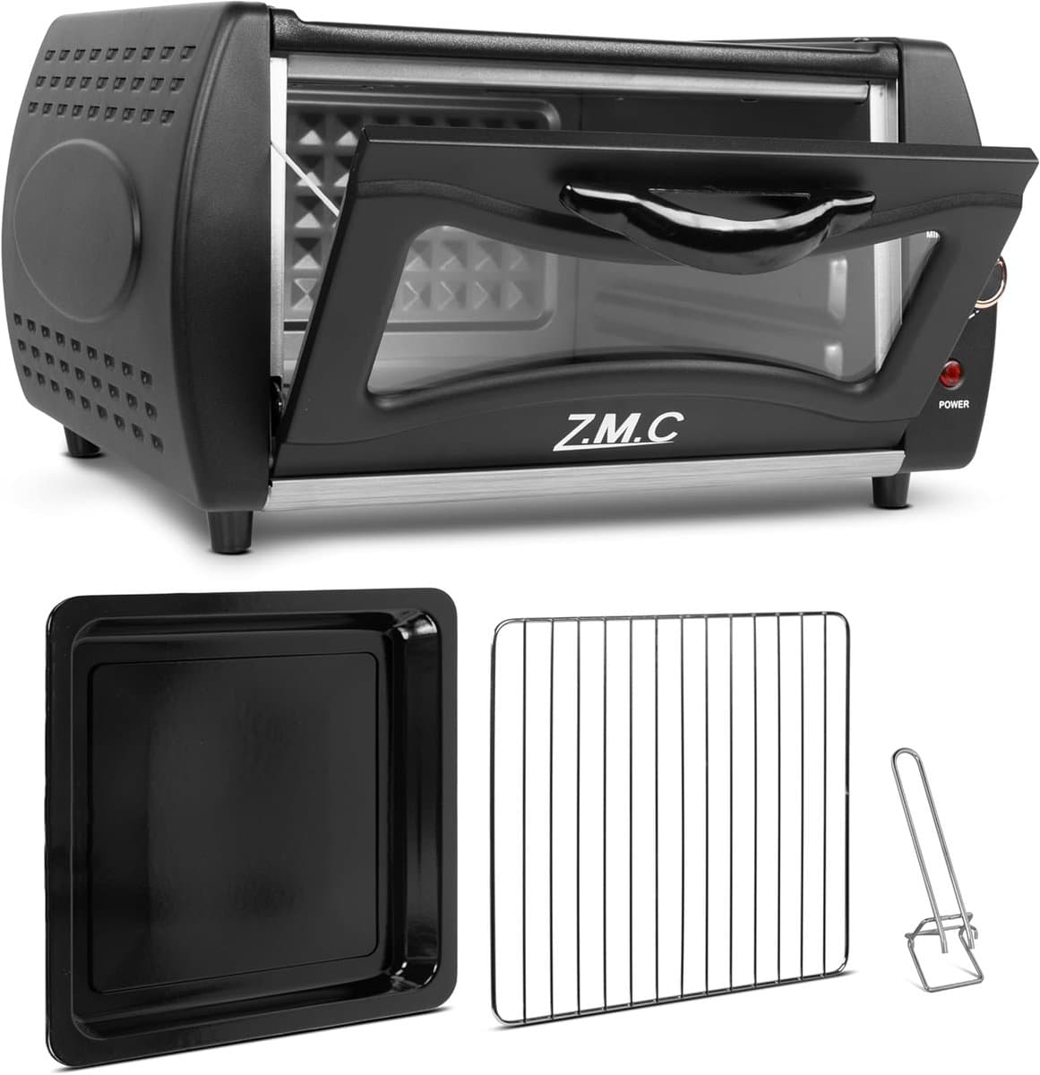 ZMC Mini Tandoor 2100W 22L - Minibakoven voor lahmacun, pizza, naan en brood. Inclusief bakplaat en grillrooster. Compact, krachtig, snelle opwarming, ideaal voor authentieke gerechten. — afbeelding 1