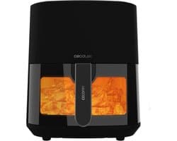 Cecotec Heißluftfritteuse ohne Öl 5,5L Cecofry Fantastik Window 5500 Fenster. 1500W, PerfectCook-Technologie, 9 Kochmodi, Touchscreen, Einstellbar 80-200ºC, Fenster, Kochzeit bis zu 60 Min