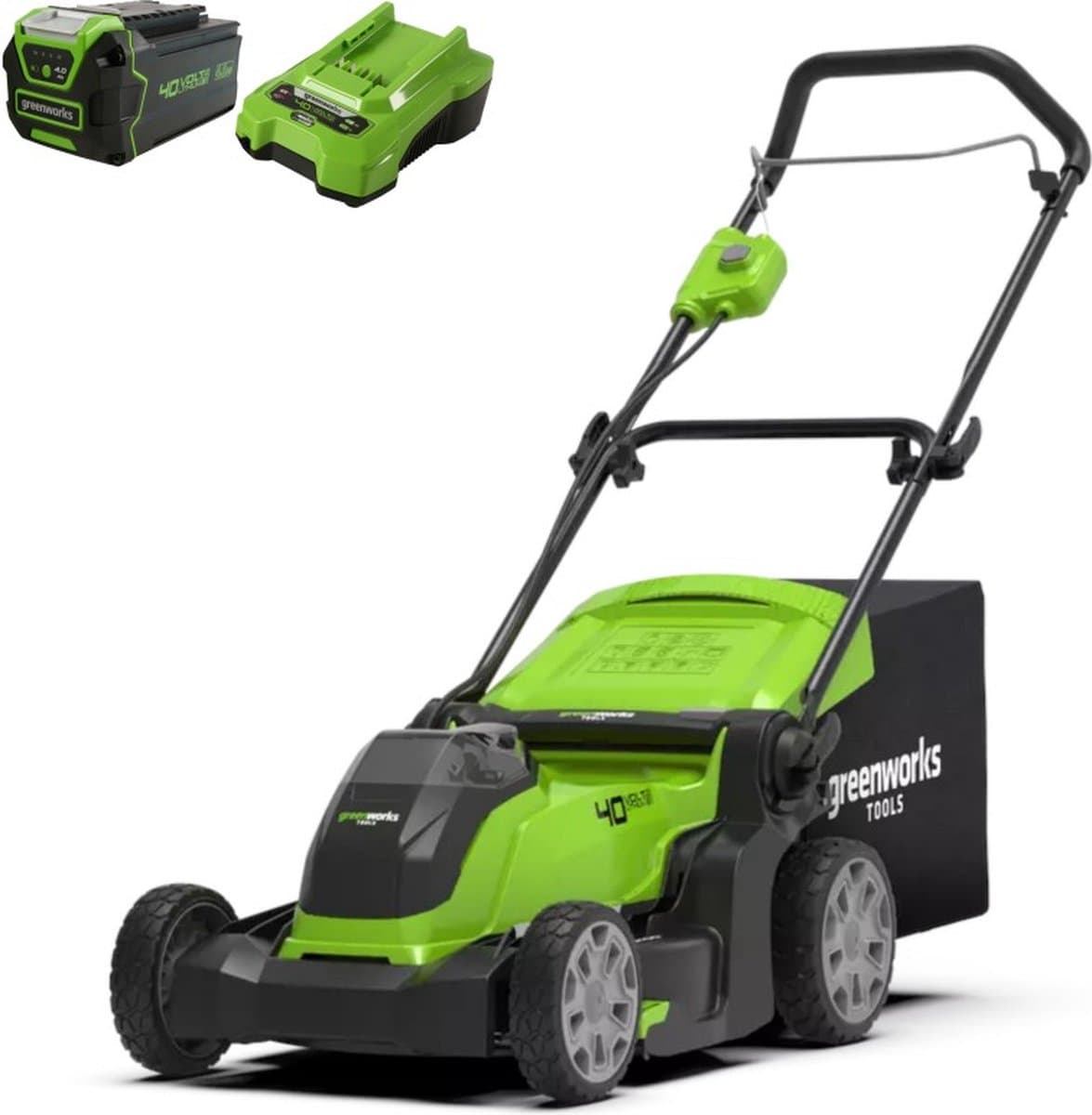Greenworks-Grasmaaierset-2-in-1-40-V-41-cm — afbeelding 1