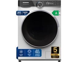 Heinner HWM-M914IVKA+++ Wasmachine 9 kg – 14 Programma's – 1400 tpm – Energieklasse A – Stoomfunctie – Touchbediening – Wit – 5 Jaar Garantie