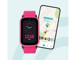 One2track Connect UP roze | GPS horloge voor kinderen | Bekijk de locatie van je kind. Stel veilige zones in. En videobellen met de leukste smartwatch voor kinderen