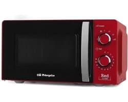 Magnetron met 20L capaciteit, 6 niveaus, timer en ontdooiprogramma - 700W - Rood