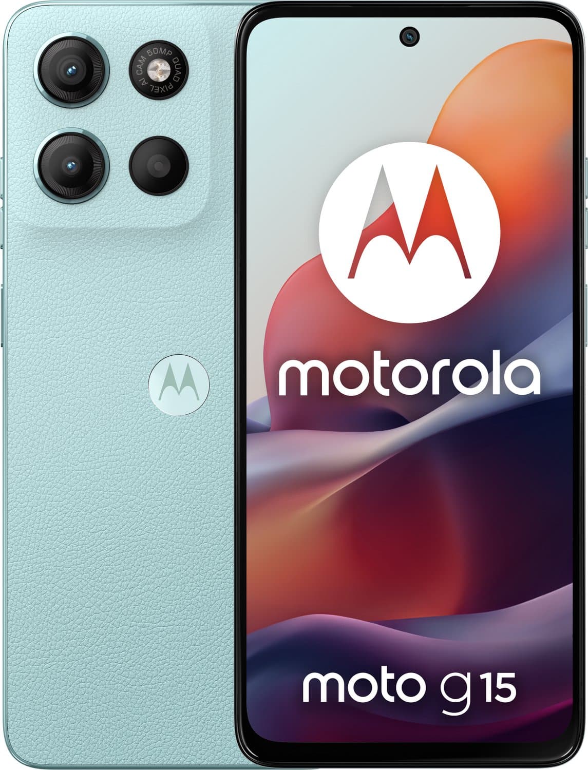 Motorola moto g15 - 4/128GB - PANTONE Glacier Blue — afbeelding 1
