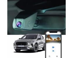 SnelShoppen - Dashcam 4K voor Ford Kuga 2019-2025 MK3 - OEM Auto Camera 2160P UHD, WiFi, G-Sensor, Loop Recording, WDR, Plug & Play, incl. 64GB Kaart