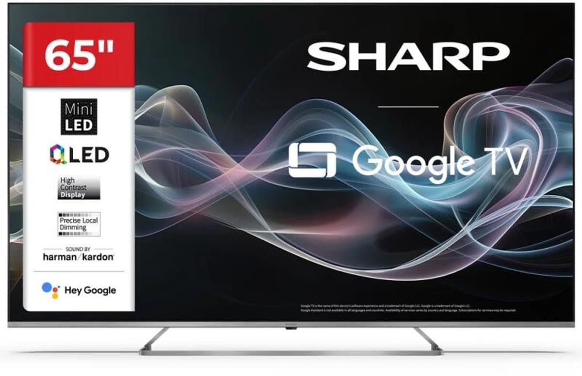 SHARP 65JP7265E - 65 inch tv- 4K Ultra HD QLED MiniLED Google TV™ — afbeelding 1