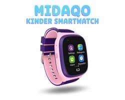 4G GPS Smartwatch - Midaqo Kinder Smartwatch - GPS Horloge - Acurate GPS - Sos Oproep - Bellen En Video Bellen - Spraakberichten - Route Historie - Geo Fence - IP67 Waterproof.