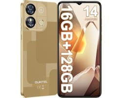 OUKITEL C57 PRO Mobiele Telefoon met 128 GB Opslag, 4300 mAh Accu, Android 14, 6,52 duim HD-scherm