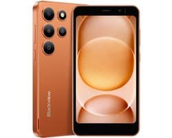Blackview WAVE 2C Smartphone - 5 Inch palmtelefoon - 32GB ROM - 3000 mAh - Android 16 Go - Gezichtsherkenning - GPS - Universele 3,5 mm audio-aansluiting - Oranje