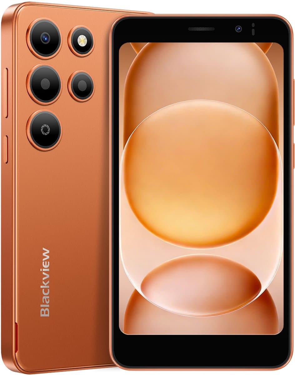 Blackview WAVE 2C Smartphone - 5 Inch palmtelefoon - 32GB ROM - 3000 mAh - Android 16 Go - Gezichtsherkenning - GPS - Universele 3,5 mm audio-aansluiting - Oranje — afbeelding 1