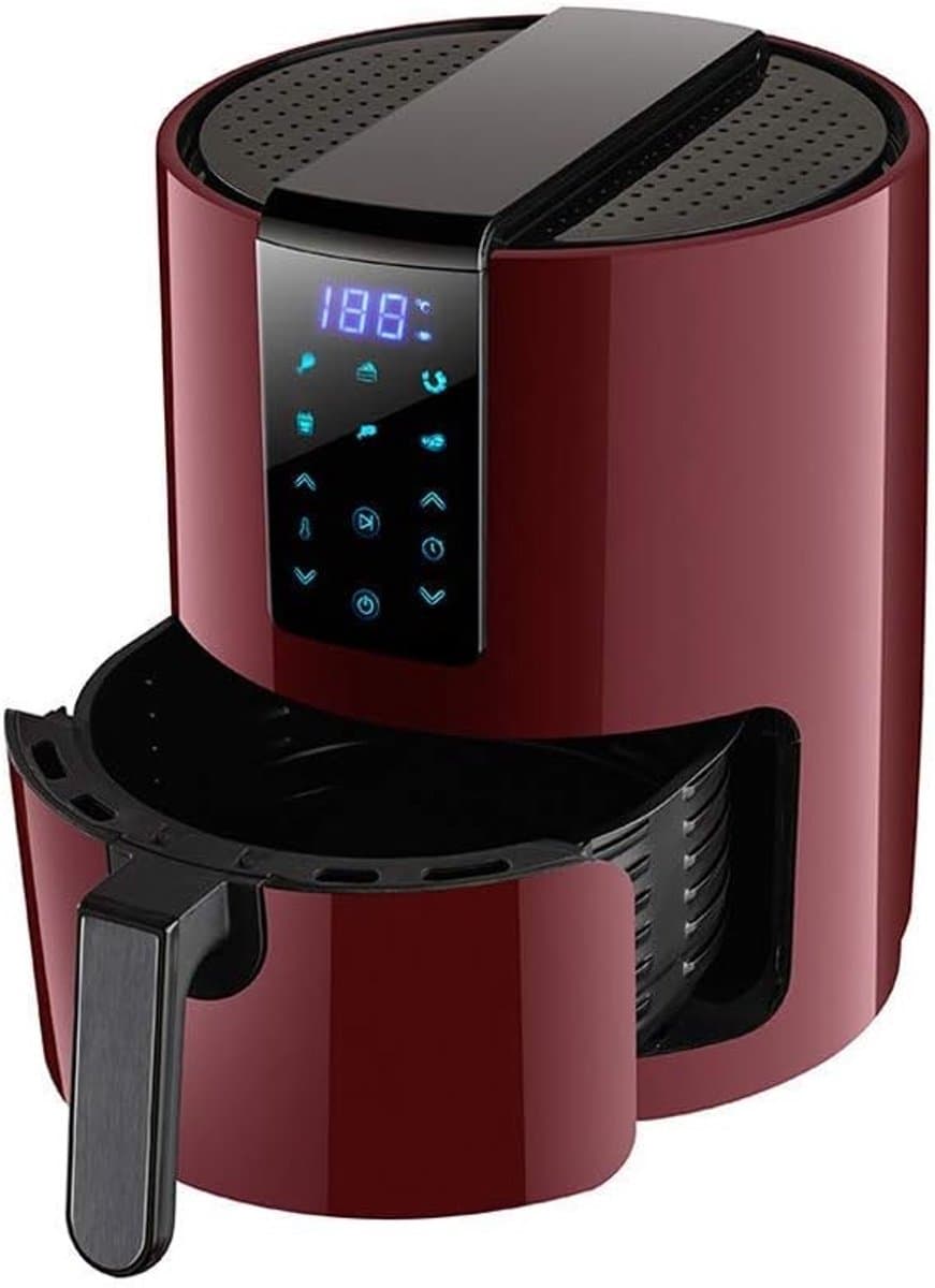 Heteluchtfriteuse - Airfryer Vetarm - Gezond Koken - Met Roerfunctie - 35 liter - Groen — afbeelding 1