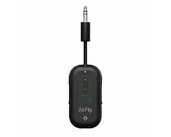 Twelve South AirFly Pro 2 – Geniet van in-flight entertainment – Verbind 1 of 2 hoofdtelefoons via Bluetooth – 25+ uur batterijduur - Zwart
