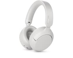 PHILIPS TAH6000WT over-ear draadloze hoofdtelefoon met adaptieve ruisonderdrukking, 80 uur afspeeltijd, Dynamic Bass, 40 mm drivers, Bluetooth 6.0, multipoint, gesprekken met 5-microfoons, wit