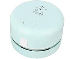 Mini Stofzuiger - Bureau Reiniger - Bureau Schoonmaken - Draagbaar en Compact - 9 x 9 x 6 cm - Groen