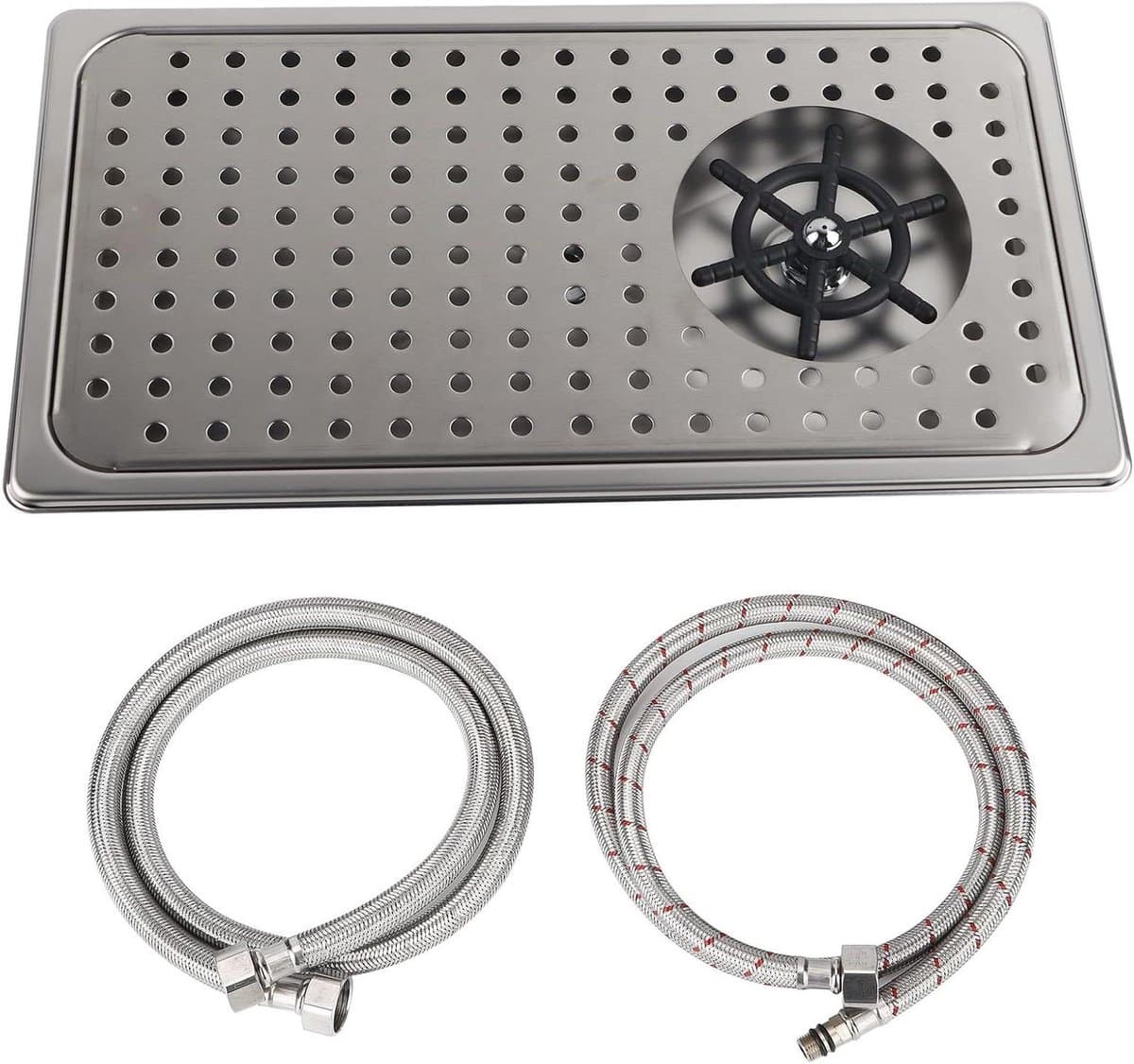 Automatische Bekerwasmachine - Glazen Spoeler - Snel Glazen Reinigen - Hogedruk Multi-hoek - 44x24x9 cm - Zilver — afbeelding 1