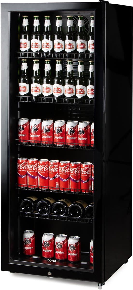 DOMO DO91611BK Drankenkoelkast - Barkoelkast - Glazen Deur - Energieklasse C - 237L - Zwart — afbeelding 1