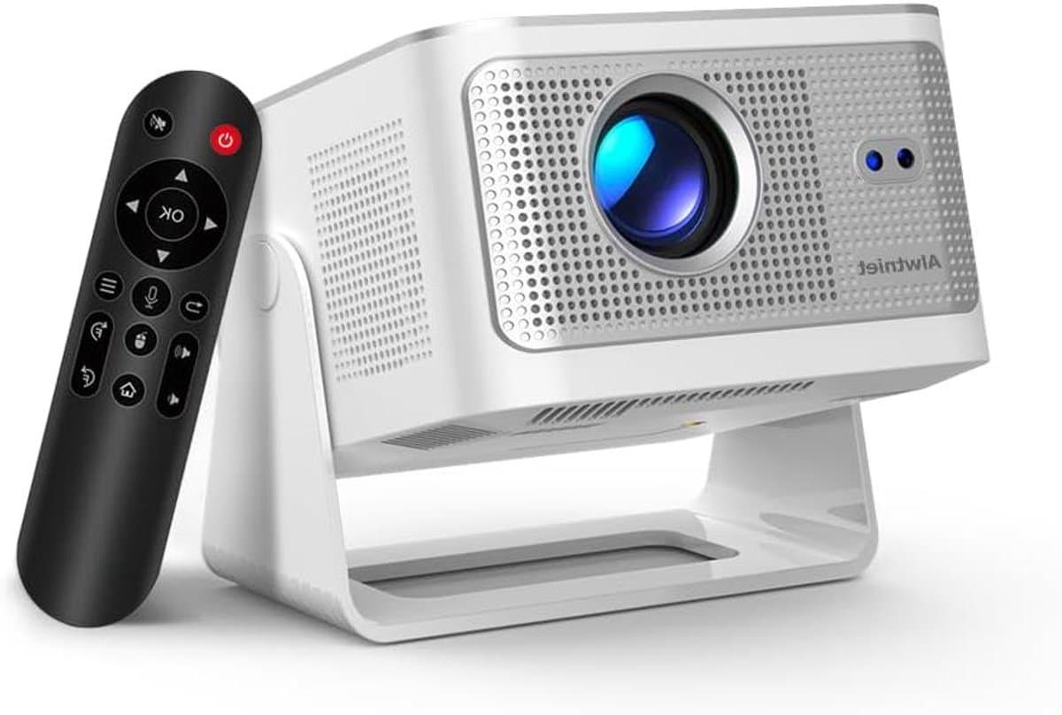 Draagbare Beamer - Mini Projector - Thuisbioscoop Creëren - Automatische Kalibratie - 1080P Native Resolutie - Wit — afbeelding 1
