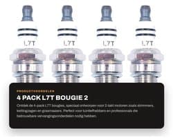 Bougie L7T 4-Pack - 2-Takt Bougie - Vervangende Accessoires - Universele Bougie - Hoogwaardige Kwaliteit - Verbeterde Motorprestaties - Spark Plug