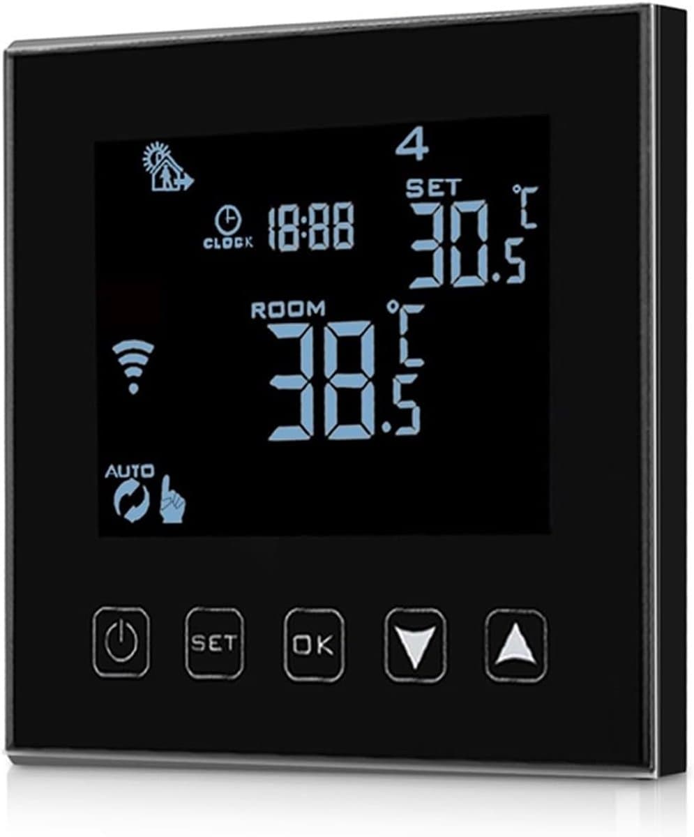 Slimme Thermostaat - Temperatuur Controller - Verwarming Regelen - Wifi Bediening - 86x86mm - Wit — afbeelding 1