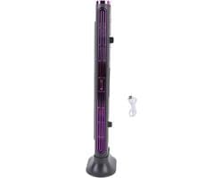 Aircooler - Mobiele Airco - ventilator - luchtkoelers met water - torenventilator stil - ventilator staand - Draagbare Tafelventilator - ventilator toren - Draagbare Airconditioner - 9×9×31.5 cm - Paars