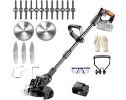 Elektrische Grasmaaier - Snoerloze Trimmer - Tuinonderhoud - Verstelbare Telescoopsteel - 21V - Niet gespecificeerd