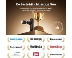 SP® Massage Gun - Draagbaar Massagepistool Voor Spieren - Verlichting Van Rug- En Schouderpijn - Zwart - 14cm x 12cm x 4cm