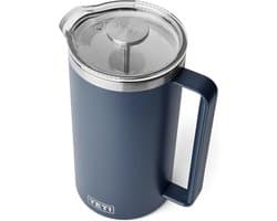 SnelShoppen - French Press 64 oz (1900 ml) - Koffiezetter met Dubbelwandige Isolatie, Tritan Deksel, Perfecte Filter - Ideaal voor Feest, Camping en T