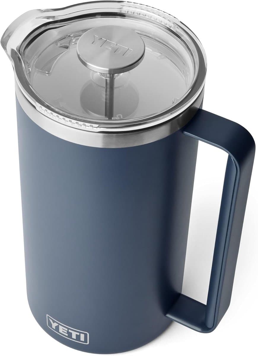SnelShoppen - French Press 64 oz (1900 ml) - Koffiezetter met Dubbelwandige Isolatie, Tritan Deksel, Perfecte Filter - Ideaal voor Feest, Camping en T — afbeelding 1