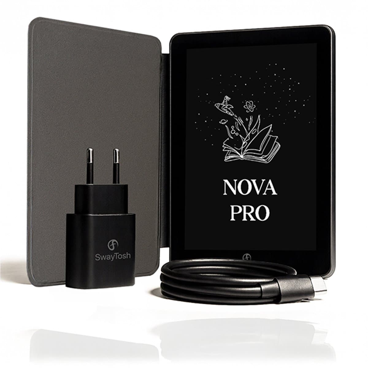 SwayTosh E-Reader Nova Pro – 6 inch 2025 – 64GB + Cloud Opslag – Ereader Met Luxe Hoes – Storytel-Ondersteuning – Schermverlichting en Nachtmodus – E Reader Voor Ebook & Luisterboeken – Met Oplader — afbeelding 1