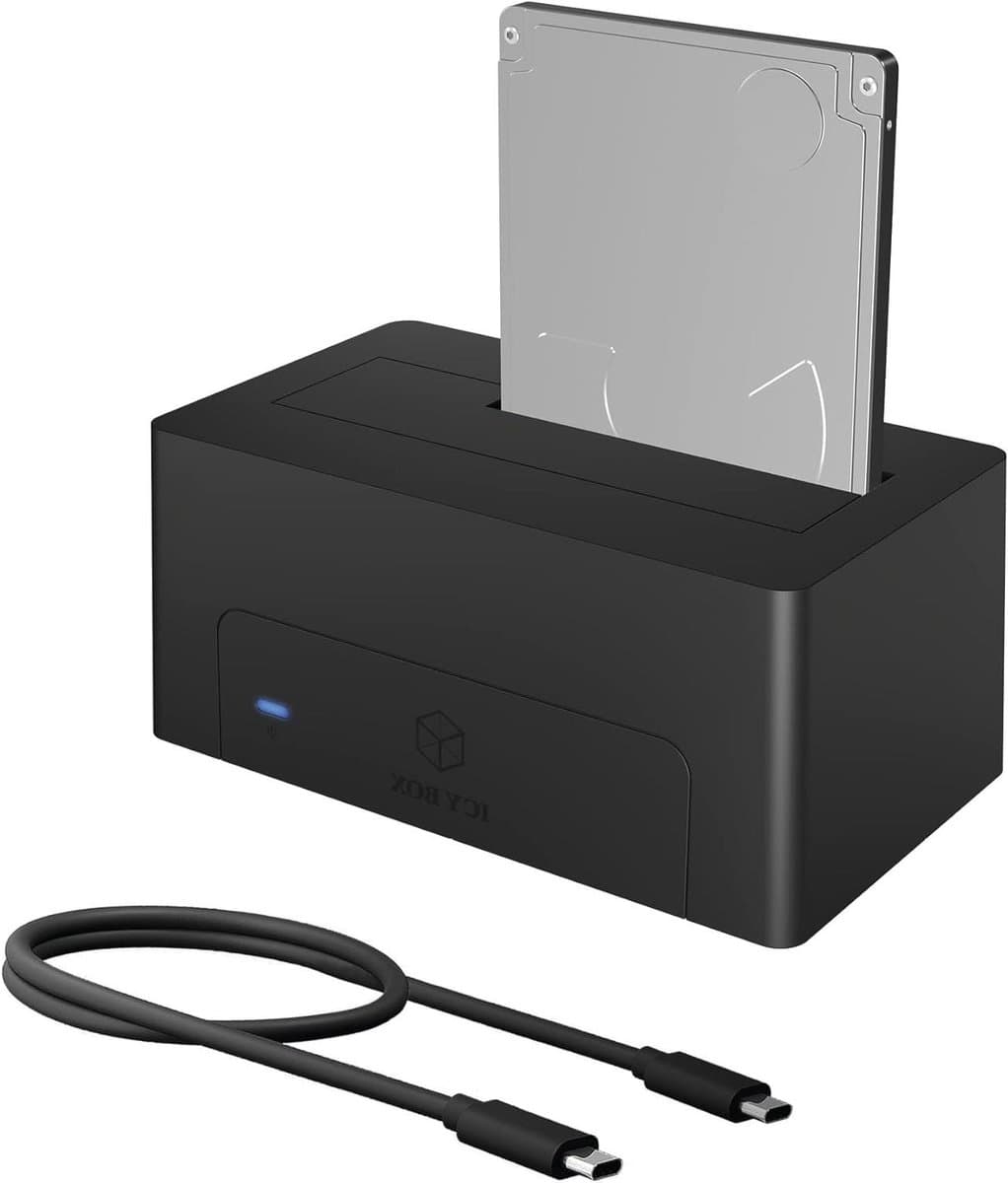 Harde Schijf Dockingstation - HDD SSD Station - Data Toegang - USB 3.1 Type-C - 25/35 inch - Zwart — afbeelding 1