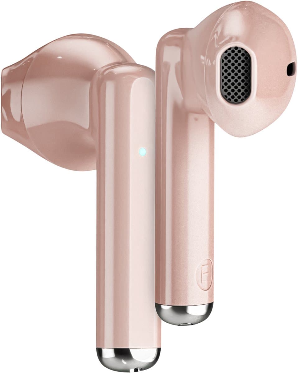 Phreeze EarBuds 2 - Draadloze Oordopjes - Roze Goud - Oortjes voor draadloos muziek luisteren, bellen & sporten - Bluetooth 5.3 - Microfoon - Waterbestendig IPX5 - Blijft Goed Zitten — afbeelding 1