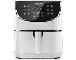 Airfryer 5,5 Liter XXL – Heteluchtfriteuse – 11 Automatische Programma's – Digitaal Touchscreen – Vaatwasmachinebestendig – 1700W Wit