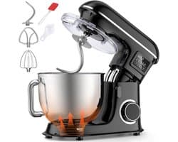 Lìon® Keukenrobot - Keukenmixer - Keukenmachine - Zwart - 26cm x 40cm x 45cm